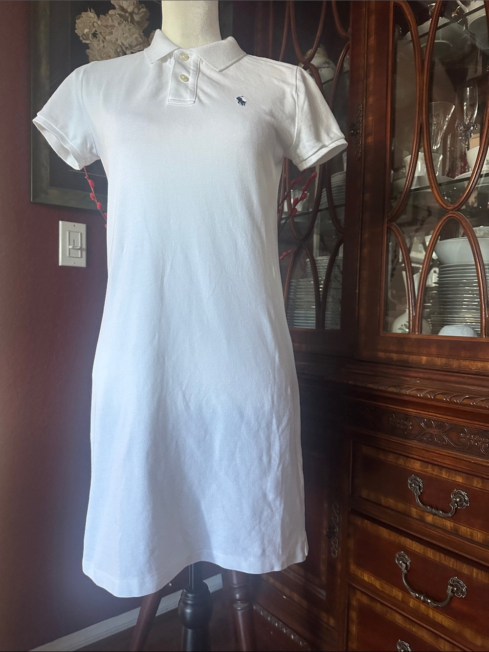 Ralph Polo Cotton Mesh Dress